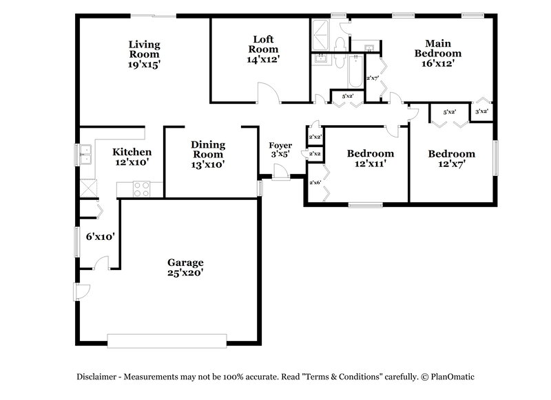 2,540/Mo, 16418 Bonneville Dr Tampa, FL 33624 Floor Plan View