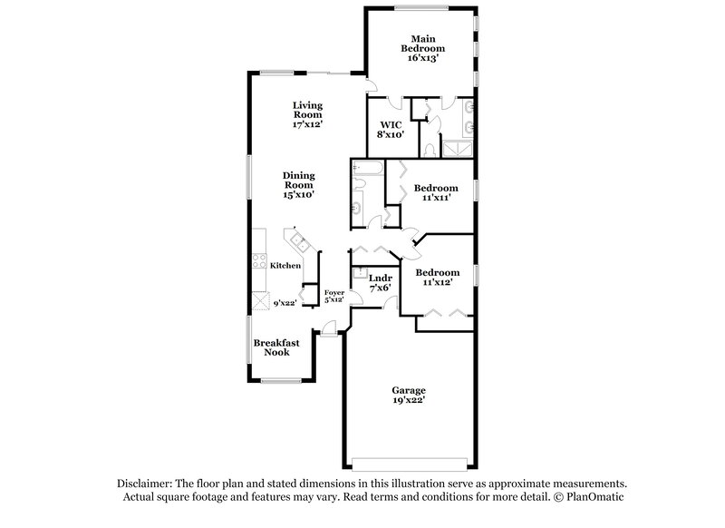 1,895/Mo, 14141 Lemon Yellow Tree Ln Brooksville, FL 34613 Floor Plan View