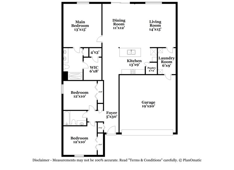 2,225/Mo, 7036 Wiseman Run Dr Ruskin, FL 33573 Floor Plan View