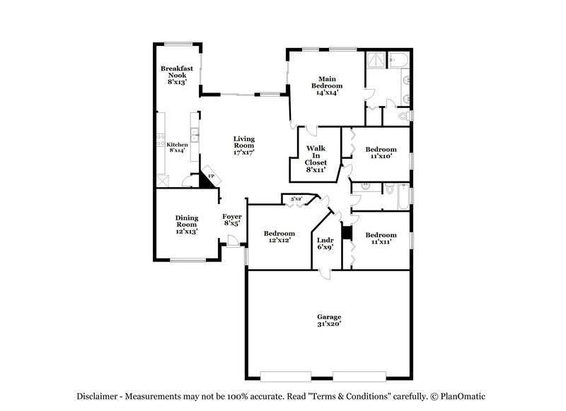 3,490/Mo, 3879 Braemere Dr Spring Hill, FL 34609 Floor Plan View