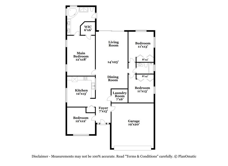 2,270/Mo, 6751 Monarch Park Dr Apollo Beach, FL 33572 Floor Plan View