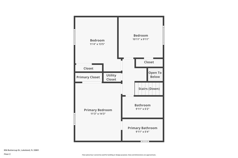 1,785/Mo, 856 Buttercup Dr Lakeland, FL 33801 Floor Plan View 2