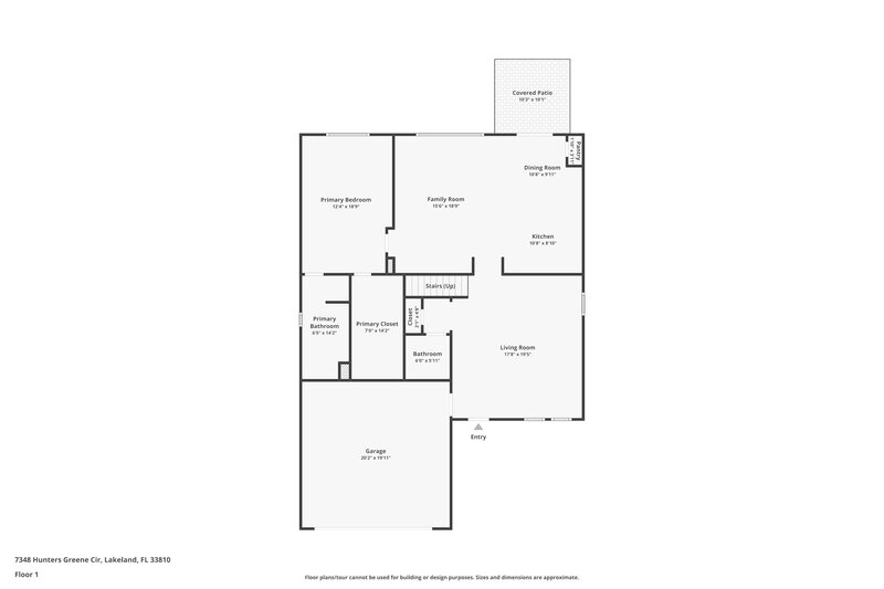 2,600/Mo, 7348 Hunters Greene Circle Lakeland, FL 33810 Floor Plan View