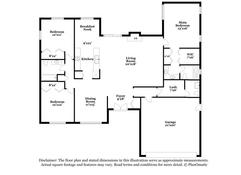 1,695/Mo, 8283 Annapolis Rd Spring Hill, FL 34606 Floor Plan View