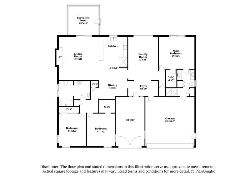 3,250/Mo, 8499 Vicksburg Rd Spring Hill, FL 34608 Floor Plan View