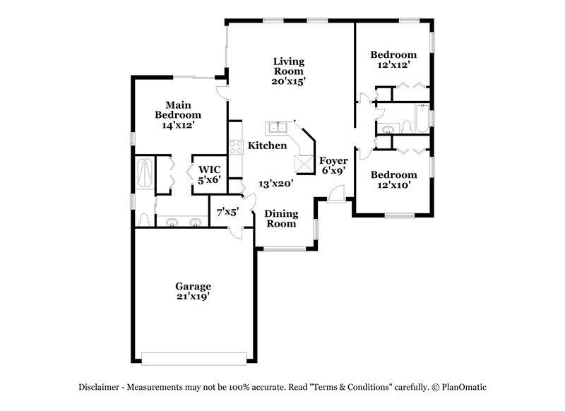 1,885/Mo, 1296 Bentley Ave Spring Hill, FL 34608 Floor Plan View