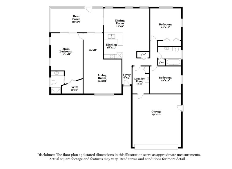 1,835/Mo, 12305 Drake Ln Spring Hill, FL 34609 Floorplan View