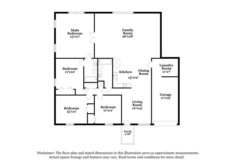 2,075/Mo, 3511 Breezewood Dr Tampa, FL 33619 Floor Plan View