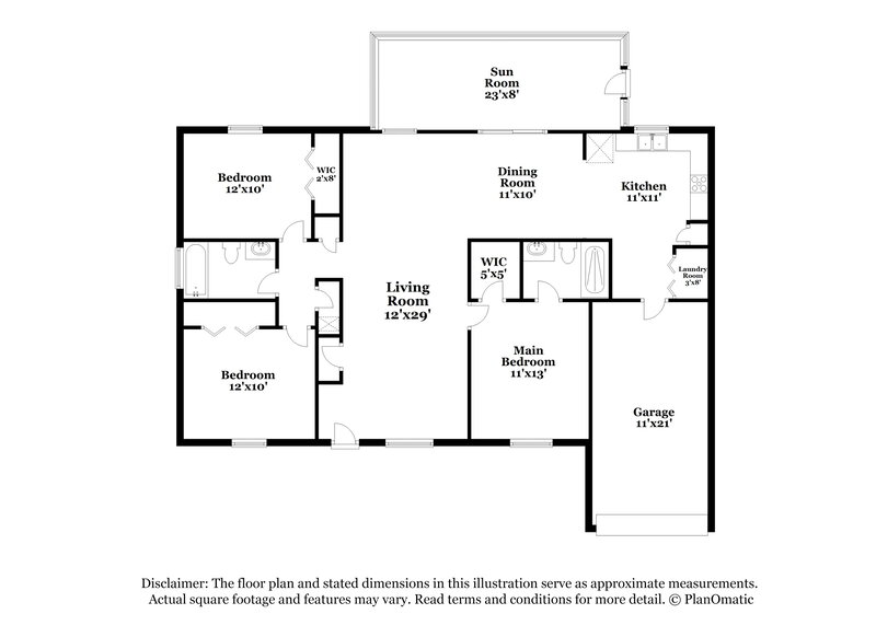 1,850/Mo, 2927 Northbrook Ln Lakeland, FL 33811 Floor Plan View