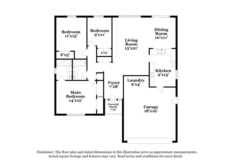 1,895/Mo, 7827 Adelaide Loop New Port Richey, FL 34655 Floor Plan View
