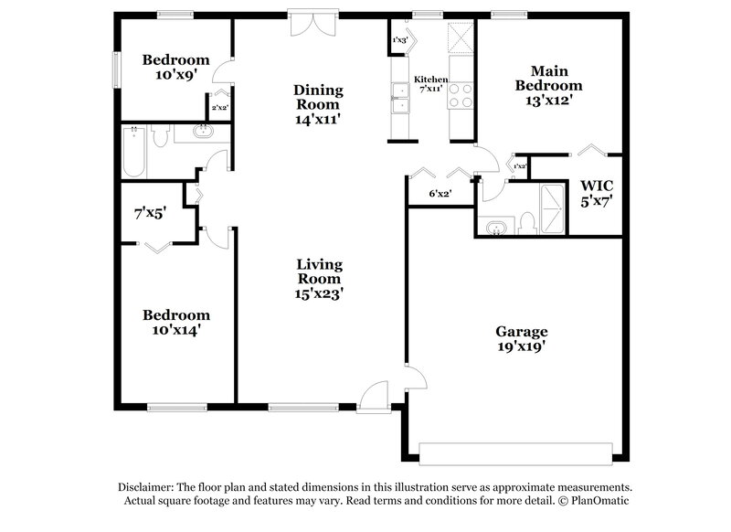 1,710/Mo, 7516 Bramblewood Dr Port Richey, FL 34668 Floor Plan View
