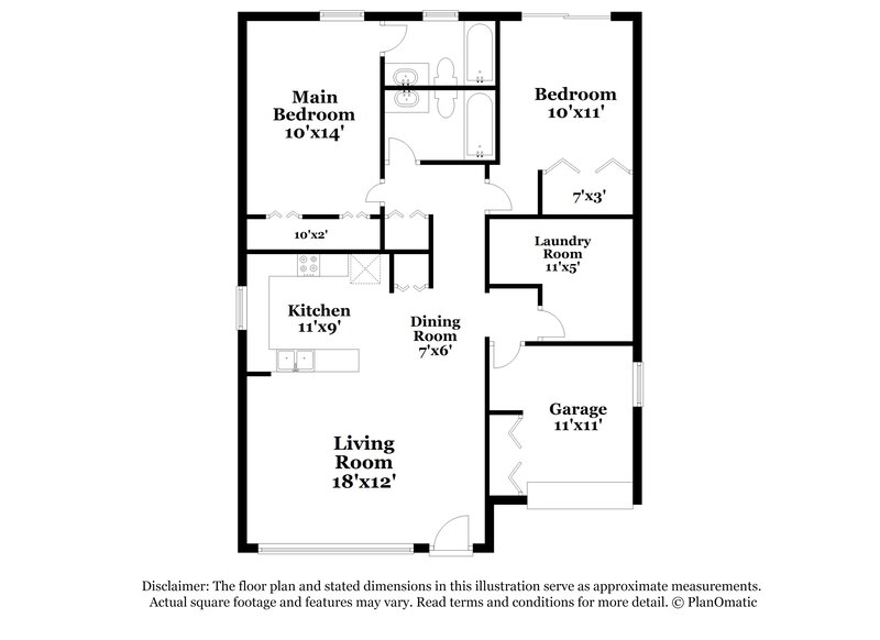 1,945/Mo, 1333 Dew Bloom Rd Valrico, FL 33594 Floor Plan View