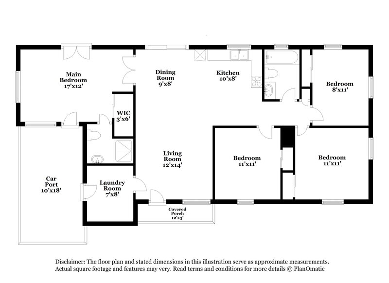 2,005/Mo, 1926 John Arthur Way Lakeland, FL 33803 Floorplan View