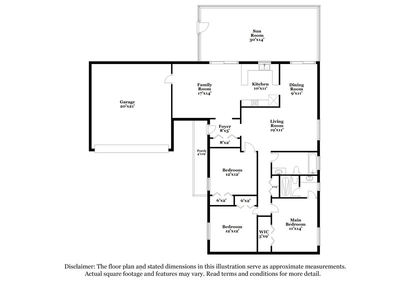 3,140/Mo, 3420 Cindy Ln Lakeland, FL 33801 Floor Plan View