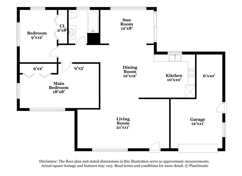 1,580/Mo, 10426 Syringa Ct Port Richey, FL 34668 Floor Plan View
