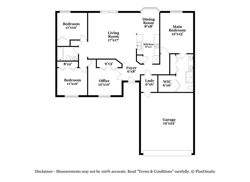 1,865/Mo, 900 Tangelo Circle Bartow, FL 33830 Floor Plan View