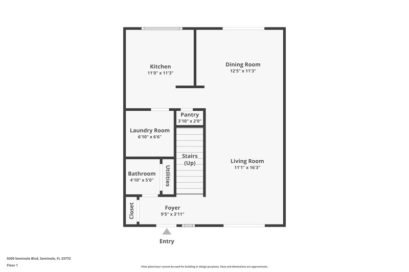 2,485/Mo, 9209 SEMINOLE BLVD Unit 210 Seminole, FL 33772 Floor Plan View
