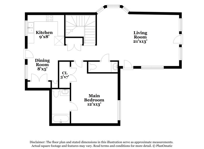 2,235/Mo, 2408 E 31St Ave Tampa, FL 33610 Floor Plan View