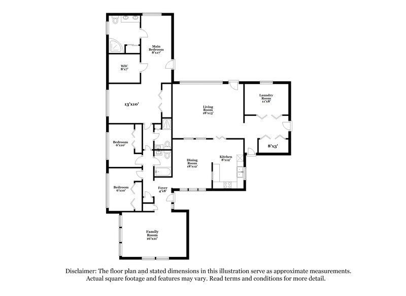 3,160/Mo, 605 W River Dr Temple Terrace, FL 33617 Floor Plan View