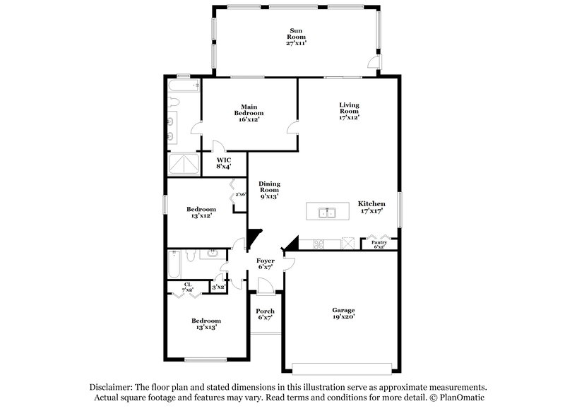 3,760/Mo, 13417 Silvercreek Dr Riverview, FL 33579 Floor Plan View