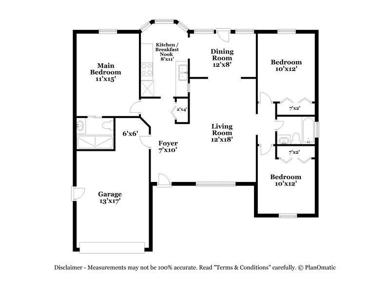 1,945/Mo, 10950 Kenmore Dr New Port Richey, FL 34654 Floor Plan View
