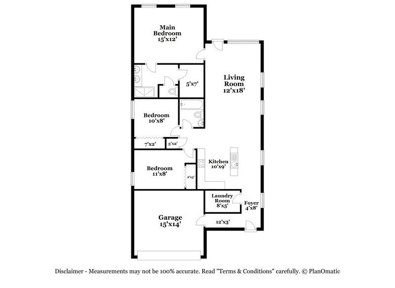 2,165/Mo, 9943 Ivory Dr Ruskin, FL 33573 Floor Plan View