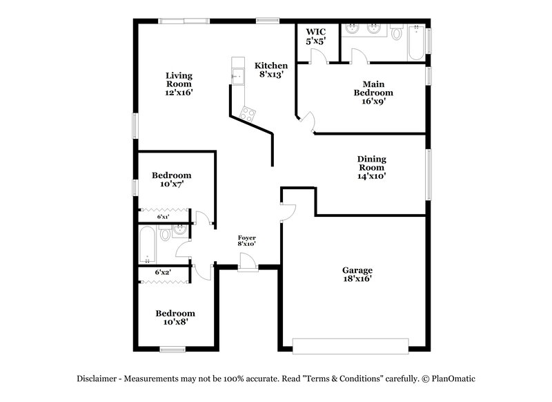 2,100/Mo, 1528 Allenton Ave Brandon, FL 33511 Floor Plan View