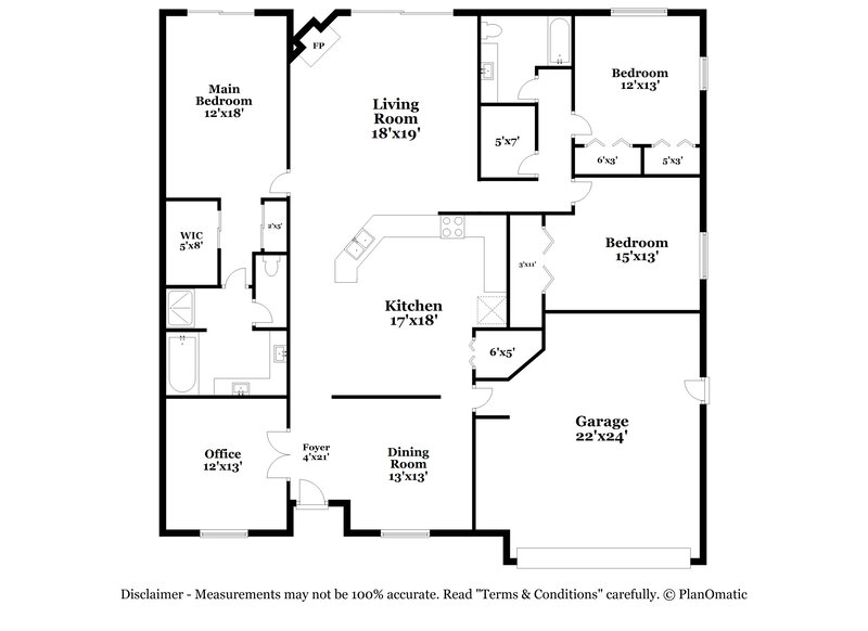 2,450/Mo, 2002 Alafia Oaks Dr Valrico, FL 33596 Floor Plan View