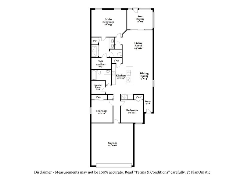 2,175/Mo, 11857 Brighton Knoll Loop Riverview, FL 33579 Floor Plan View