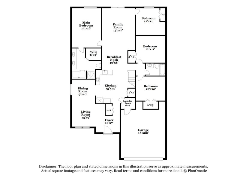 3,500/Mo, 11410 Blue Lilac Ave Riverview, FL 33578 Floor Plan View