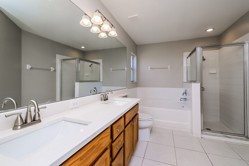 2,445/Mo, 3326 Clover Blossom Cir Land O Lakes, FL 34638 Main Bathroom View