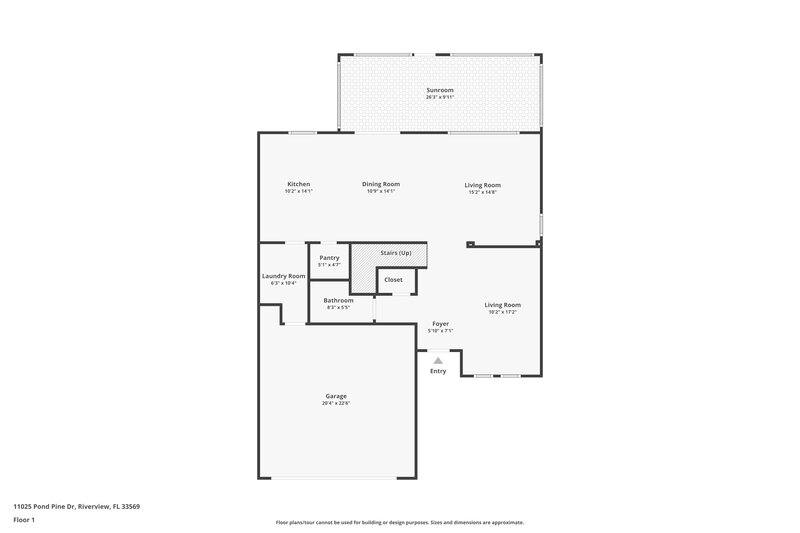 2,355/Mo, 11025 Pond Pine Dr Riverview, FL 33569 Floor Plan View