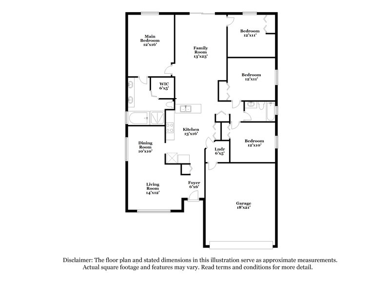 2,205/Mo, 13015 Haverhill Dr Spring Hill, FL 34609 Floor Plan View