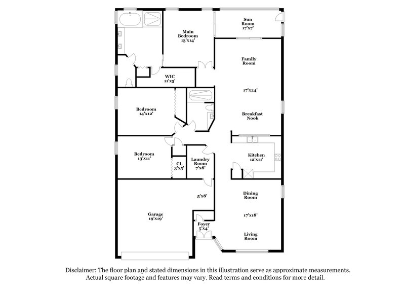 2,495/Mo, 17724 Long Ridge Rd Tampa, FL 33647 Floorplan View