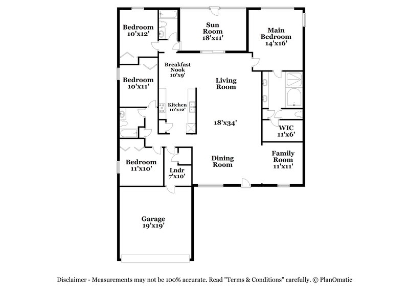 4,250/Mo, 2018 Samantha Ln Valrico, FL 33594 Floor Plan View