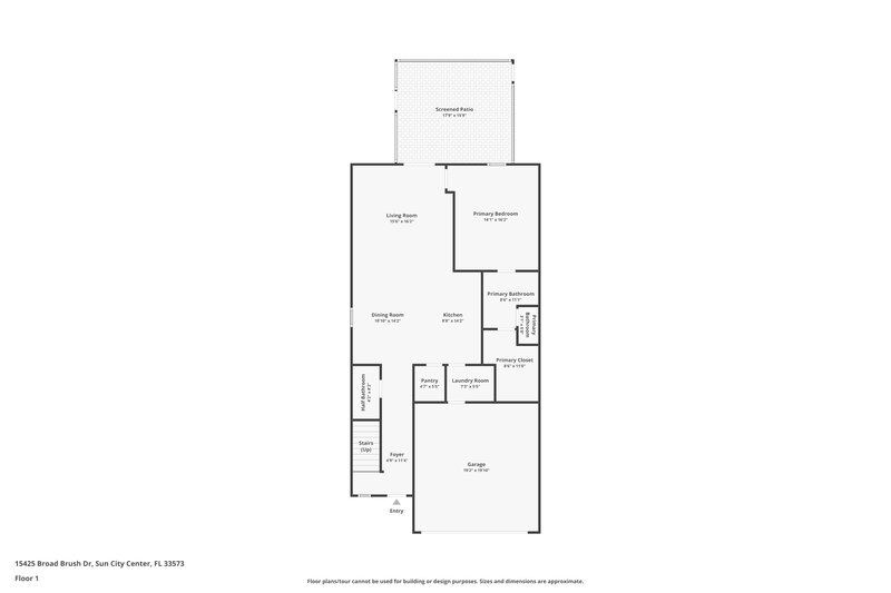 2,465/Mo, 15425 Broad Brush Dr Ruskin, FL 33573 Floor Plan View