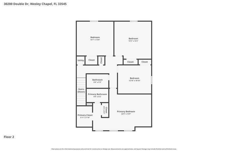 2,335/Mo, 30200 Double Dr Wesley Chapel, FL 33545 Floor Plan View 2