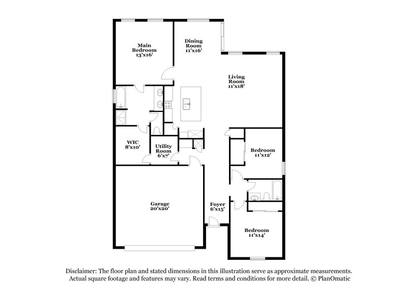 2,435/Mo, 11815 Sunburst Marble Rd Riverview, FL 33579 Floor Plan View