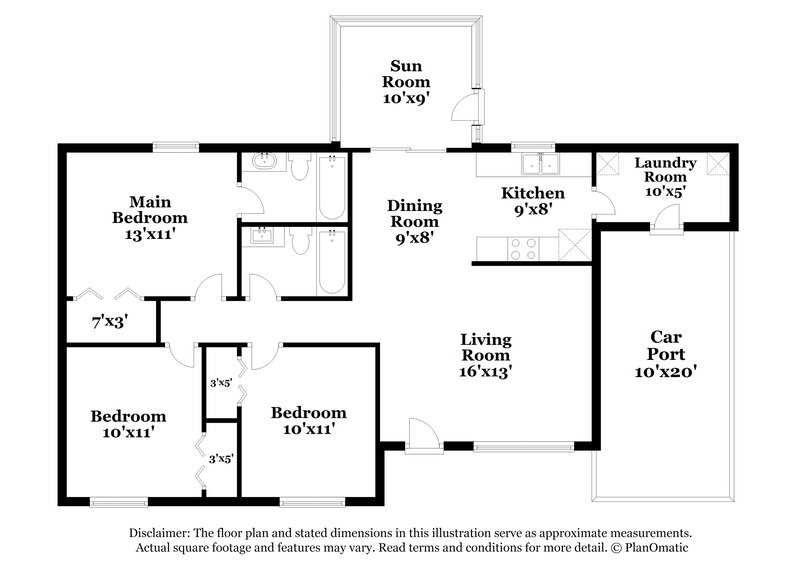 1,860/Mo, 5227 Grace St E Lakeland, FL 33810 Floor Plan View