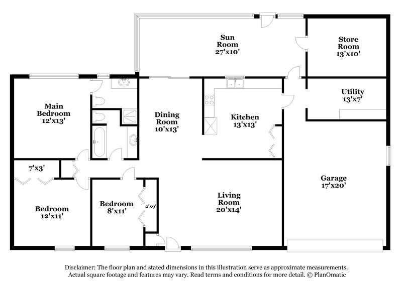 1,975/Mo, 31213 Lancewood Dr Brooksville, FL 34602 Floor Plan View