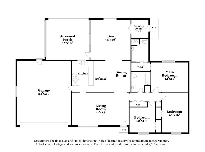 2,420/Mo, 1212 Hunt Ave Lakeland, FL 33801 Floor Plan View