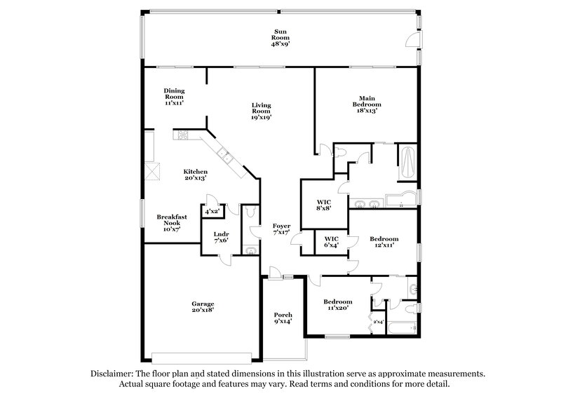 2,205/Mo, 5422 Oxford Manor Cir Lakeland, FL 33810 Floor Plan View