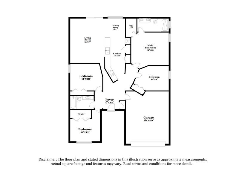 2,475/Mo, 22726 Sills Loop Land O Lakes, FL 34639 Floor Plan View