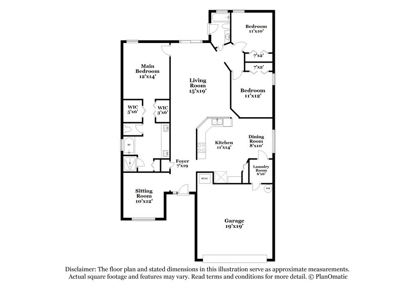 2,800/Mo, 3304 Pin Oak Ln Tampa, FL 33618 Floor Plan View