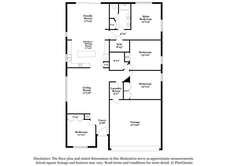2,970/Mo, 2520 Deer Forest Dr Lutz, FL 33559 Floor Plan View