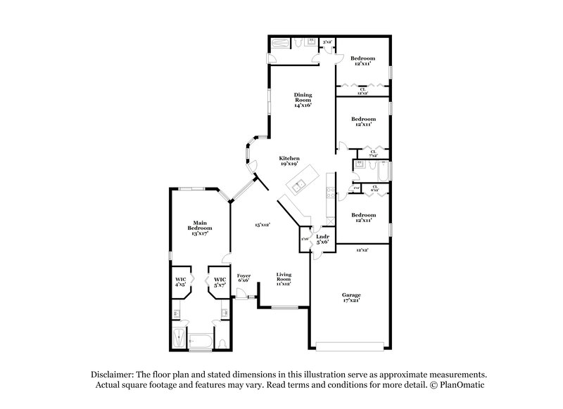 3,320/Mo, 13504 Spotted Fawn Pl Tampa, FL 33626 Floor Plan View