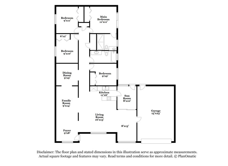 2,000/Mo, 4938 Hidden Hills Dr Lakeland, FL 33812 Floor Plan View