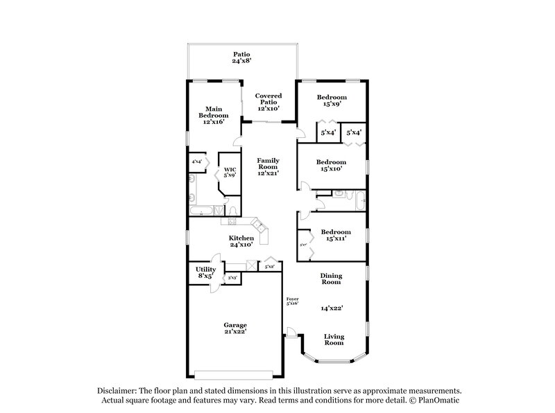 2,595/Mo, 7442 Citrus Blossom Dr Land O Lakes, FL 34637 Floor Plan View