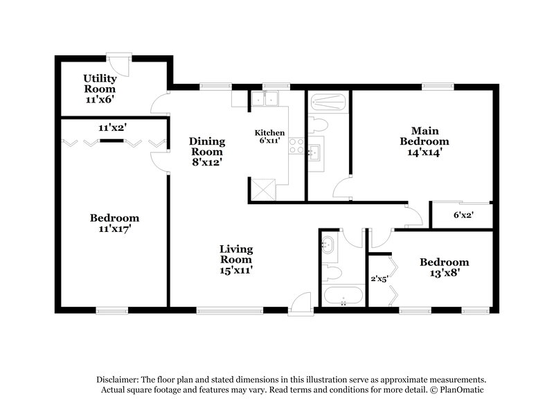 1,740/Mo, 4125 Chowen Dr Lakeland, FL 33810 Floor Plan View