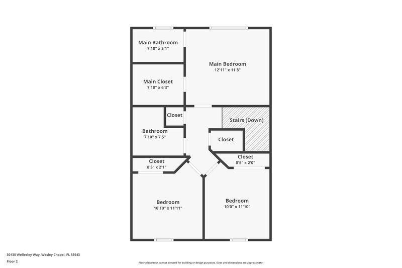 1,770/Mo, 30138 Wellesley Way Zephyrhills, FL 33543 Floor Plan View 2